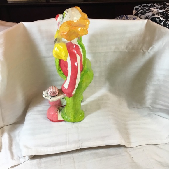 Hand crafted and painted clown, great decor item - Picture 2 of 4